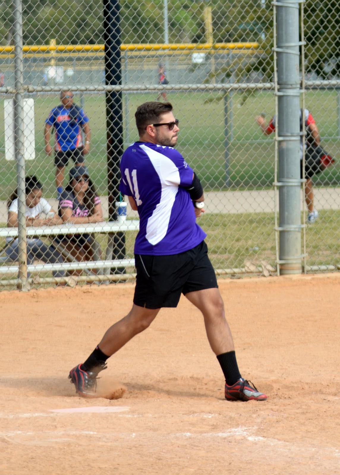 JD on the softball field, D Team Fall 2016