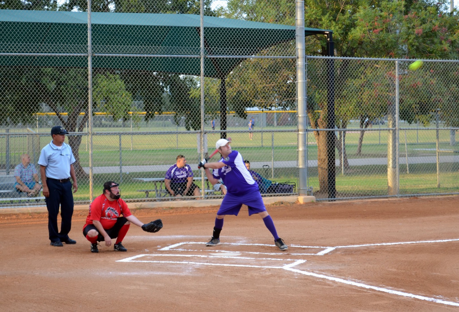John G on the softball field, D Team Fall 2016