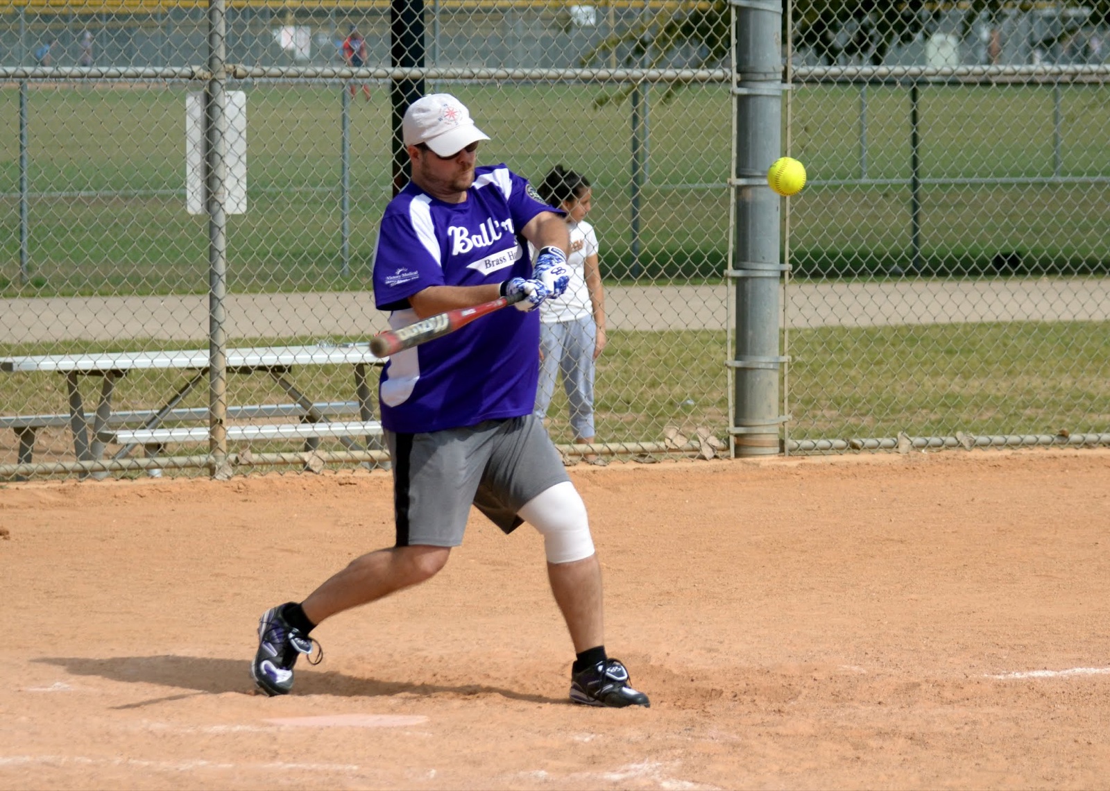 McMike on the softball field, D Team Fall 2016