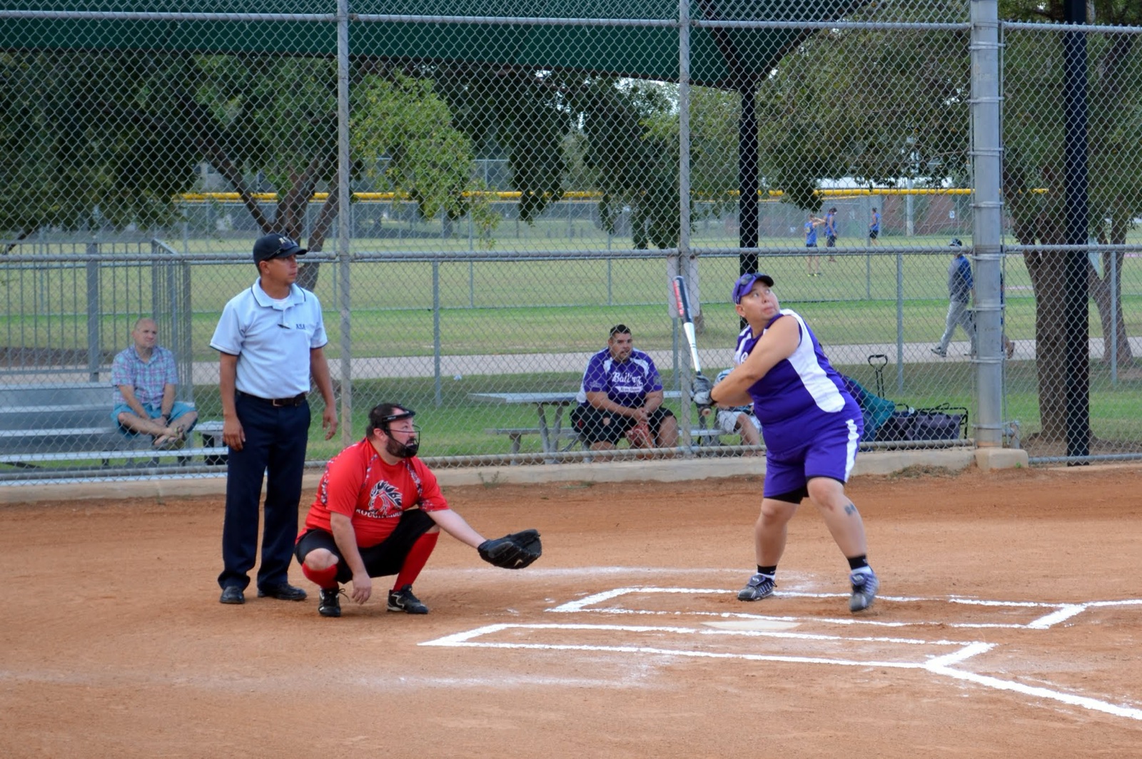 Trace on the softball field, D Team Fall 2016