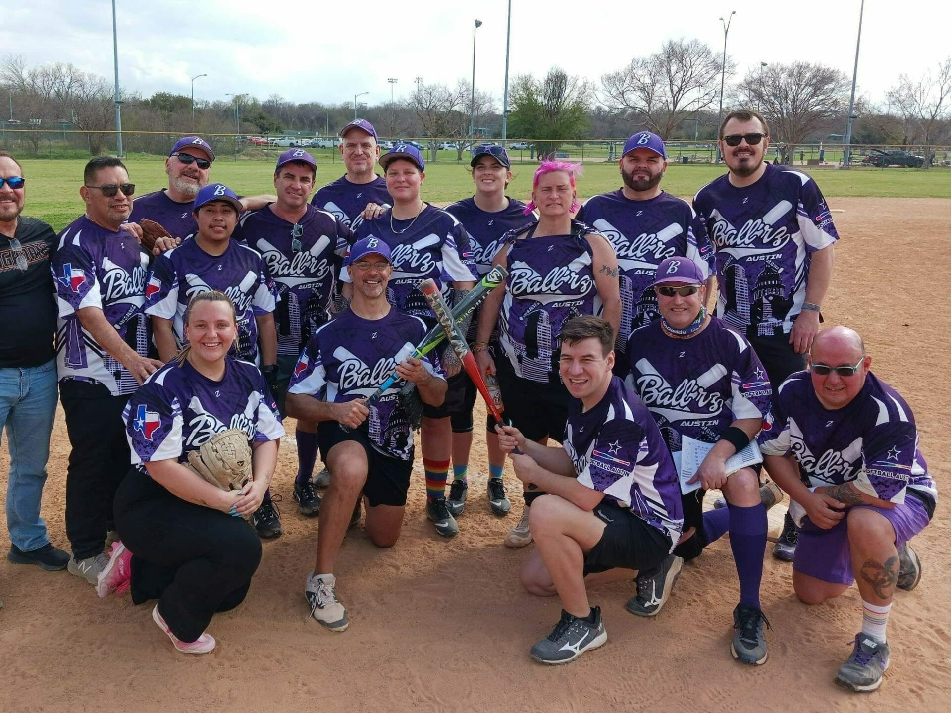Austin Ball'rz 2023 team photo on the field
